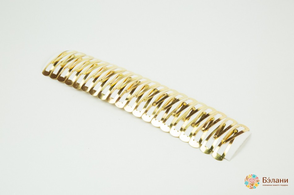 Защип "Тік-так" золотистий