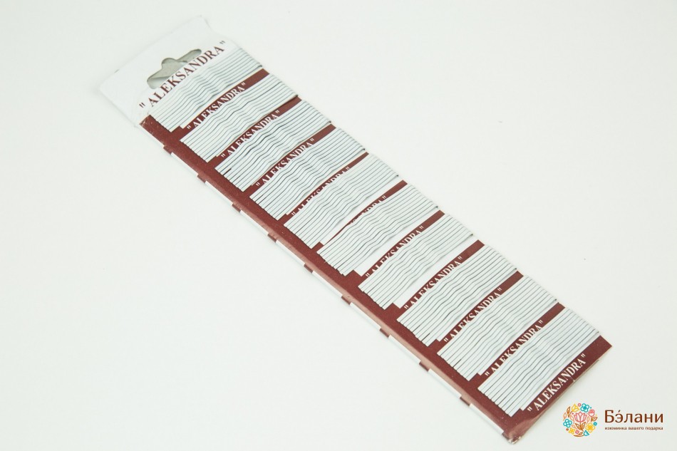 Невидимка "Aleksandra" біла