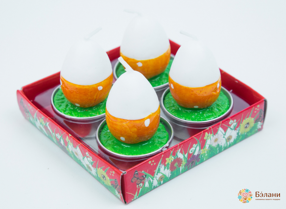 Пасхальная свеча оранжевая