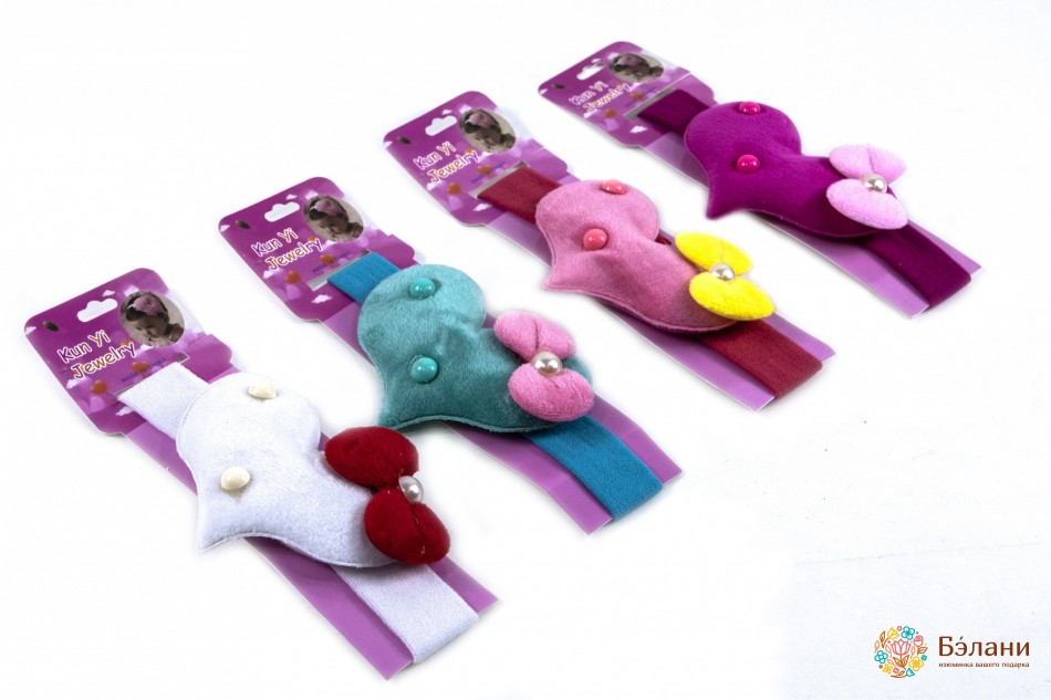 Пов'язка дитяча з композицією "Сердечко"