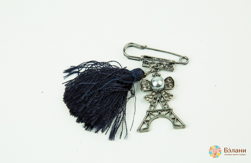 Брошь "Булавка с Эйфелевой башней"