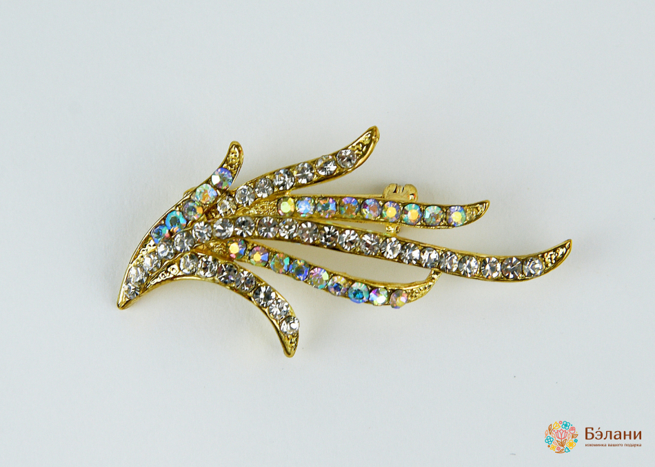 Брошка "Золота гілочка"