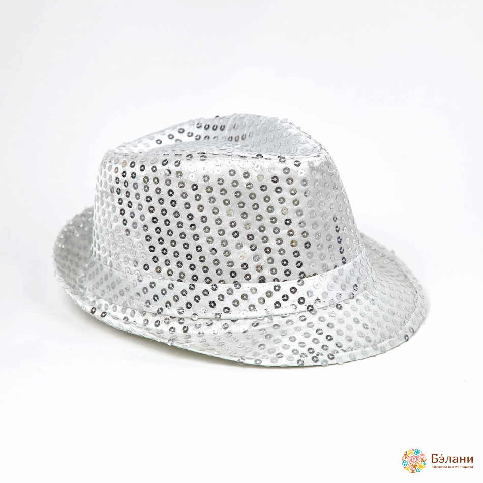 Шляпа "Диско" белая