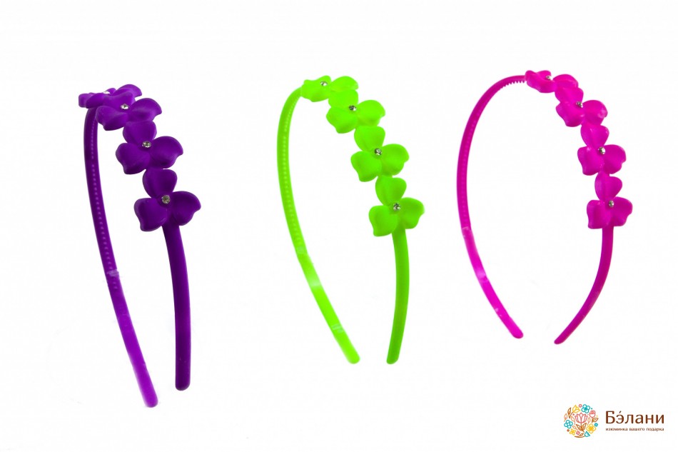 Обруч яскравий матовий "Flowers"