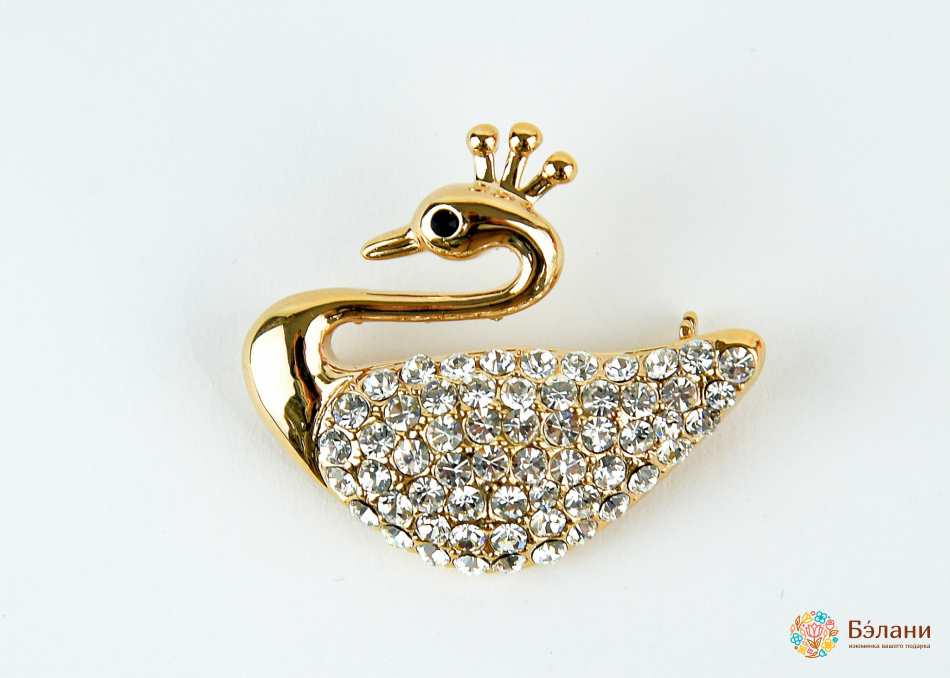 Брошь "Принцесса лебедь"