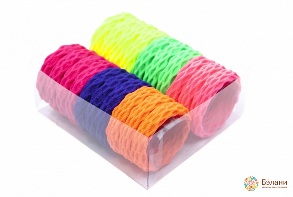 Гумка безшовна рифлена яскрава