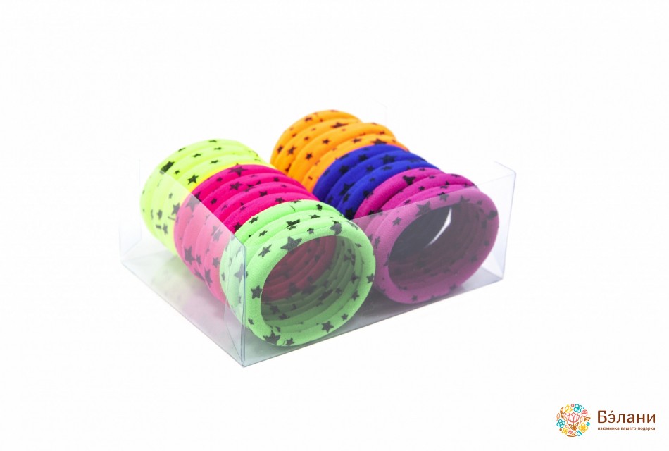 Гумка безшовна із зірками яскрава L