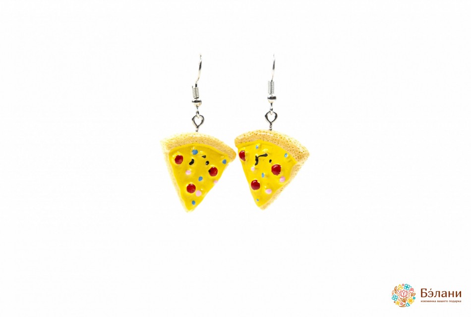 Сережки Fastfood "Pizza"