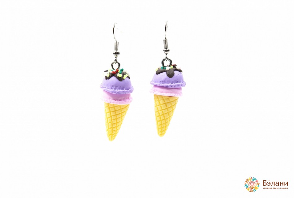 Сережки Fastfood "Currant ice cream"