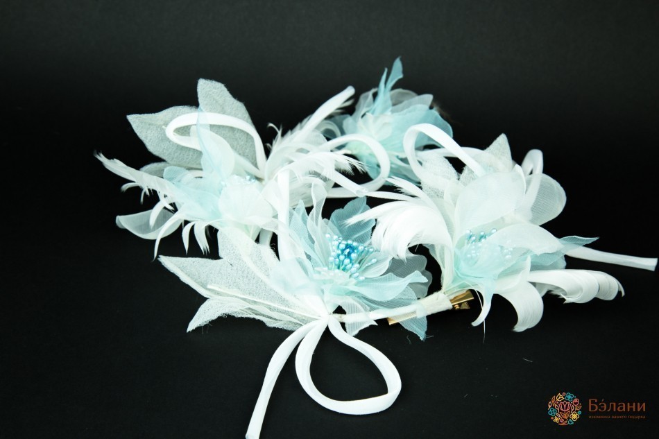 Гілочка "Бірюзова хризантема"