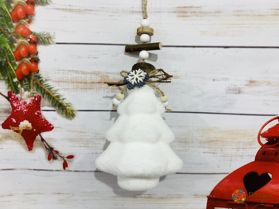 Елочная игрушка "Ёлка с композицией"