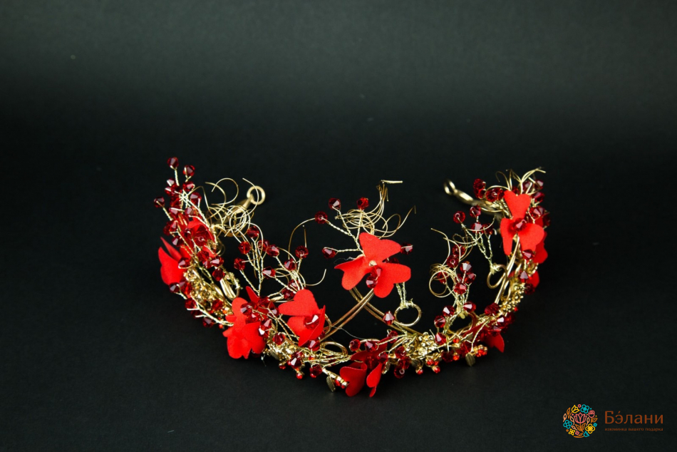 Диадема "Любелия красная"