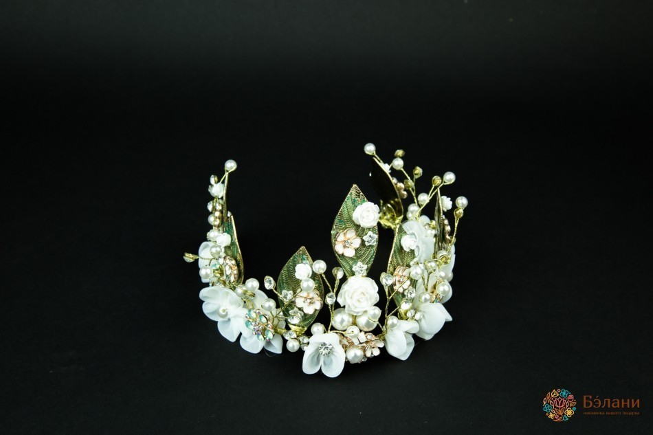 Діадема "Зелене листя"