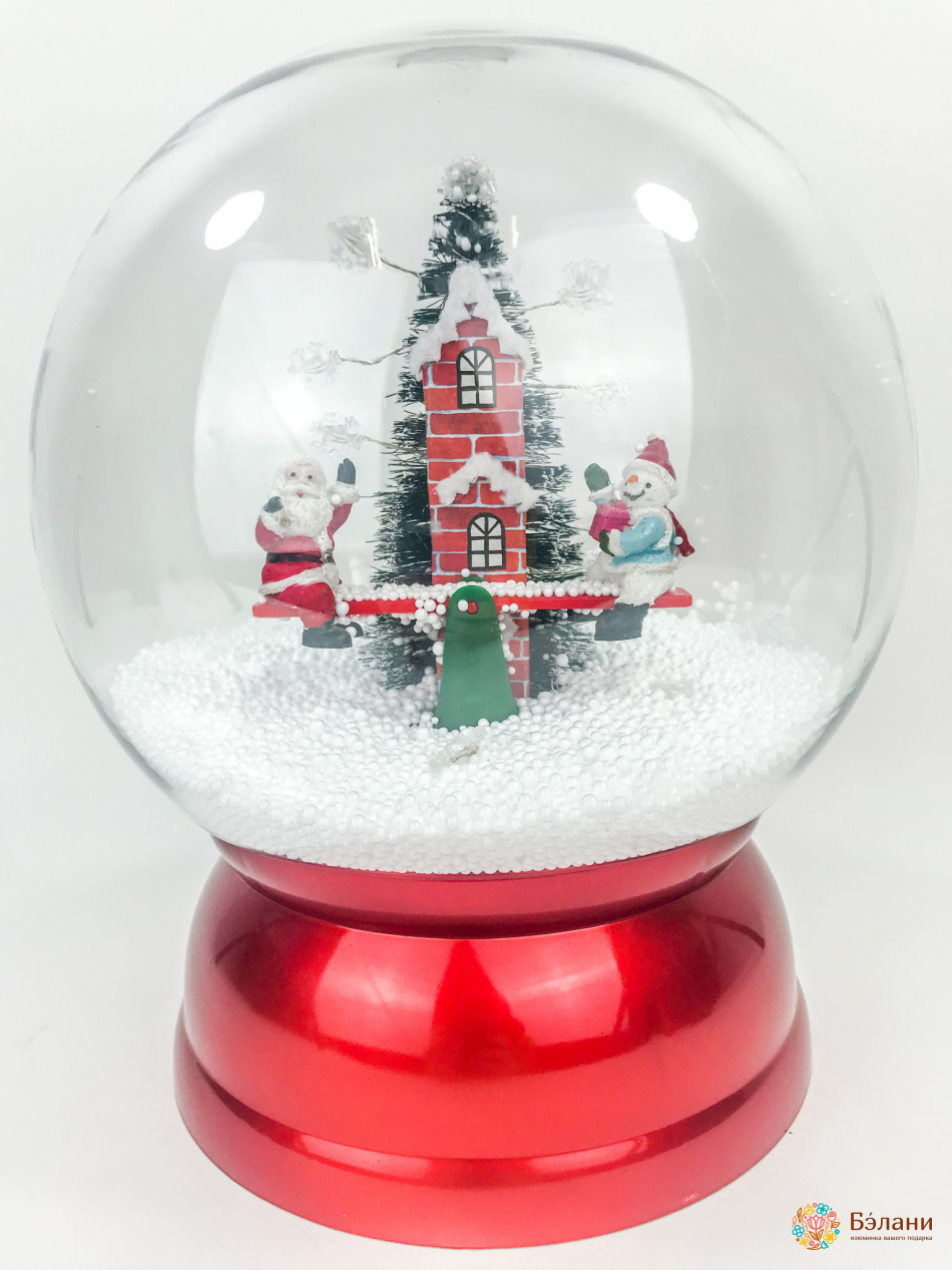 Шар со снегом "Качели"