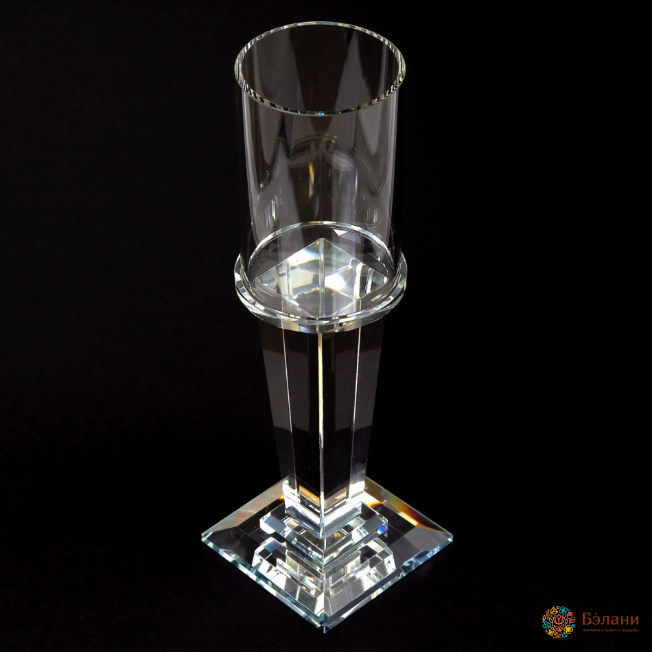 Подсвечник стеклянный "Heel" M
