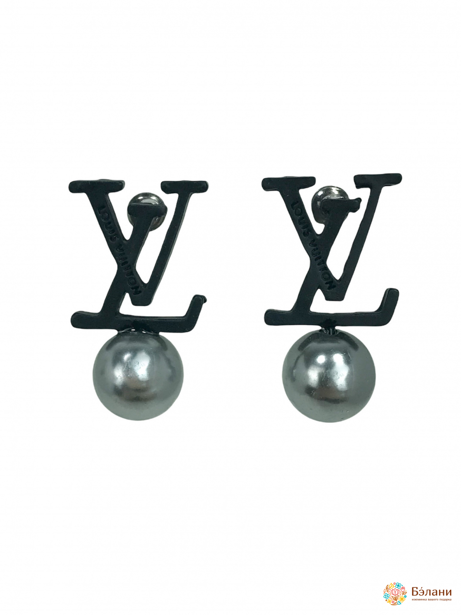 Сережки "Cherry" LV сірі