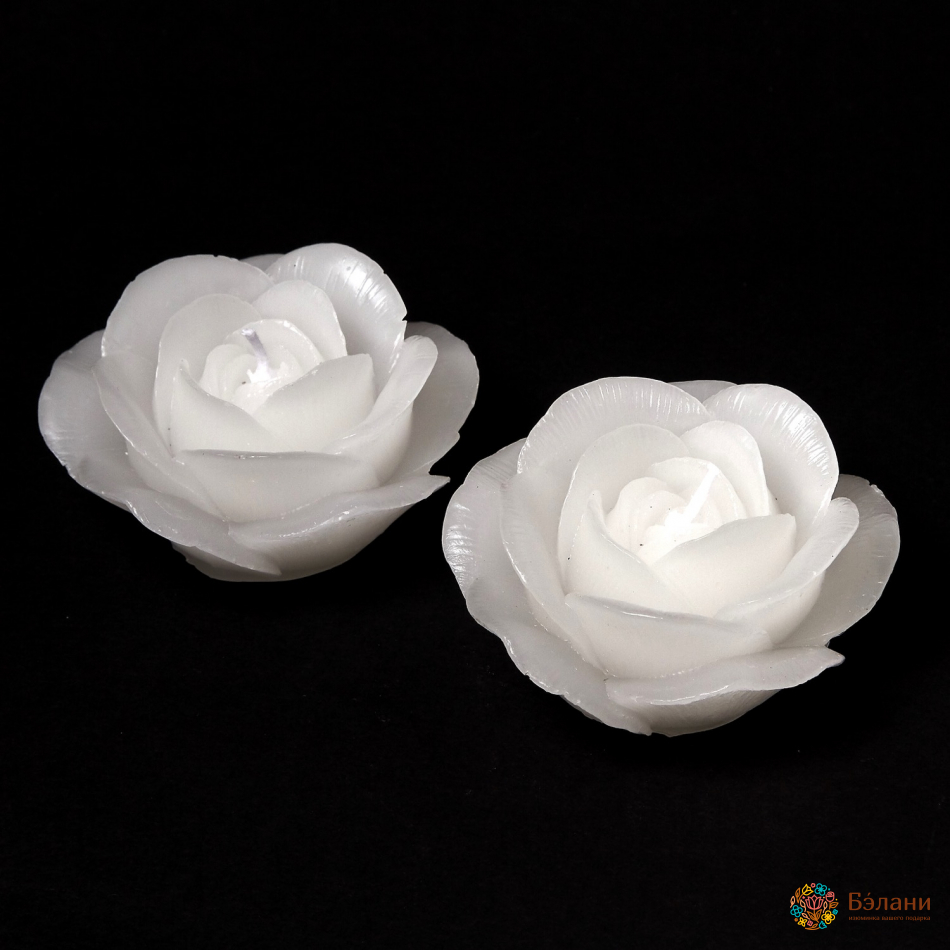Свечи "Little Rose" 2шт.