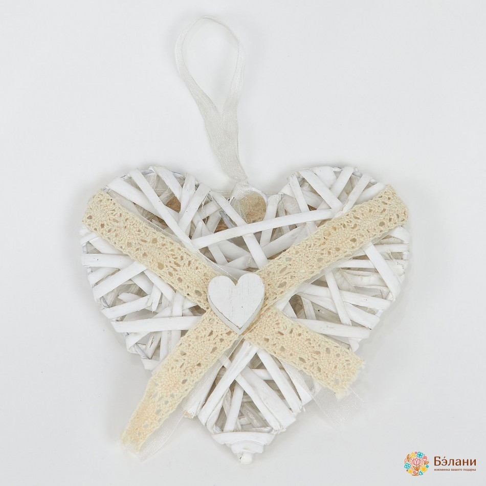 Серце з лози "Мереживо" S