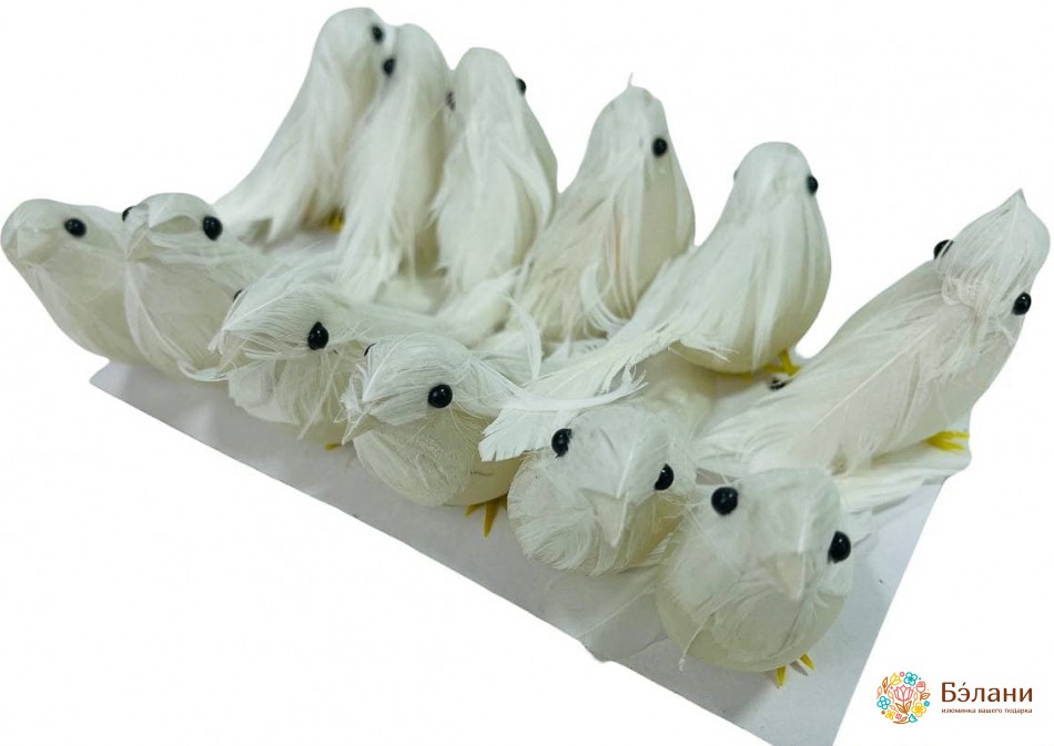 Великодній декор "Пташки" білі