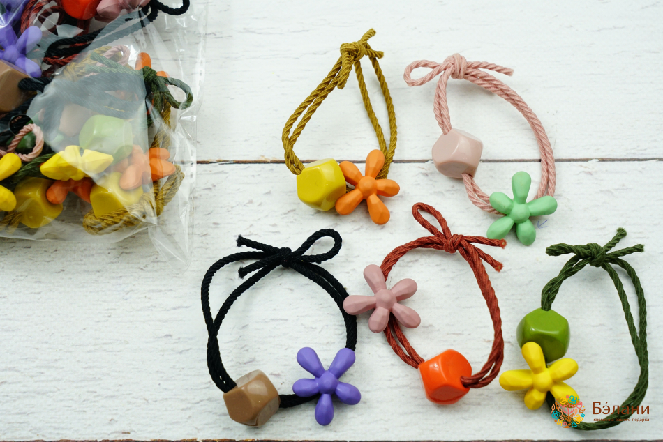 Гумка подвійна "Квітка з каменем"