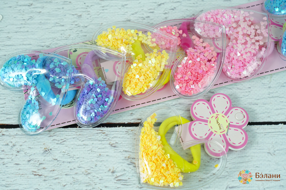 Резинка с наполнителем "Сердце"