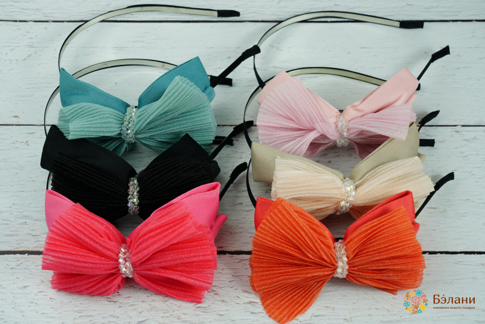 Обруч "Elegant" с чешским стеклом