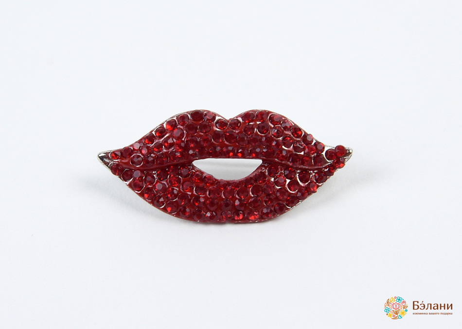 Брошь "Губы"