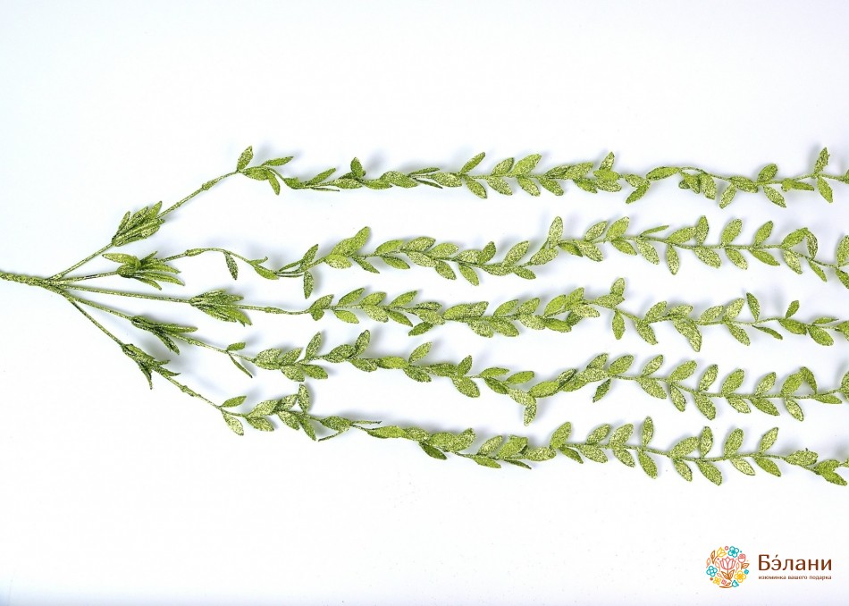 Новорічний декор "Гілка" зелена