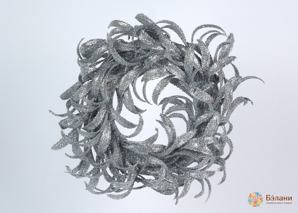 Новорічний декор "Вінок" срібло