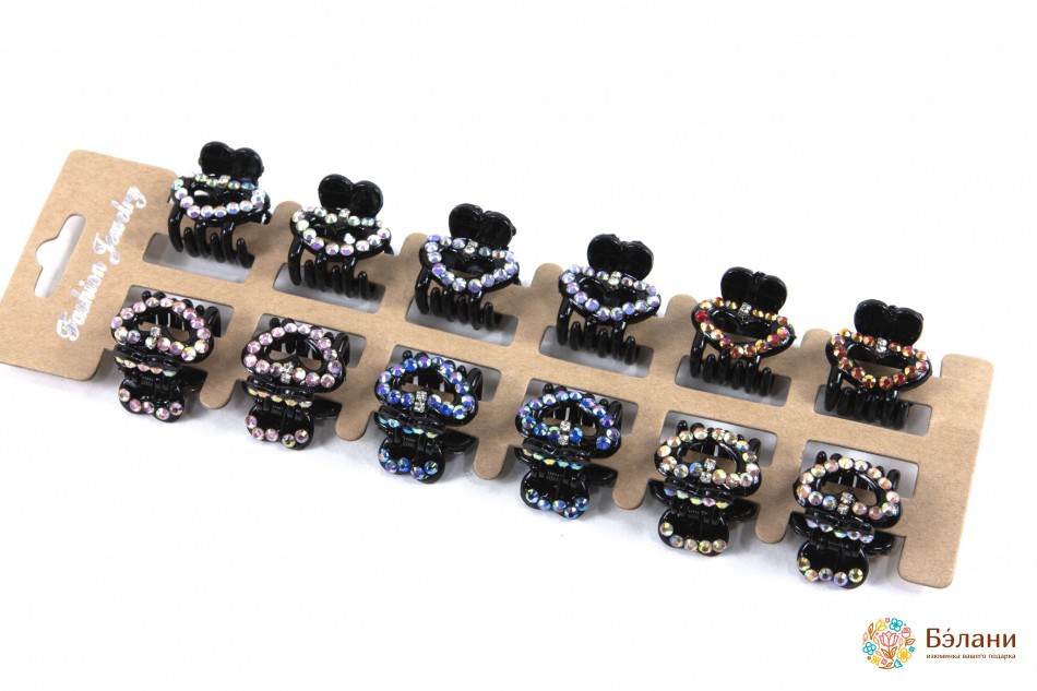 Крабик зі стразами S | 2