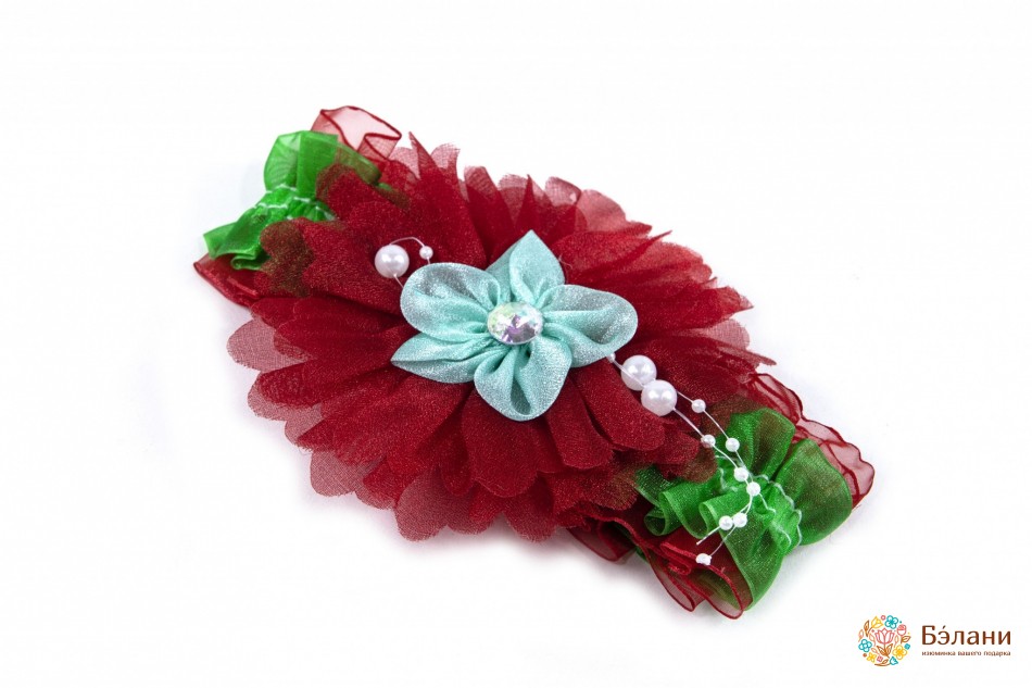 Дитяча пов'язка "Шифонова квітка" | 2