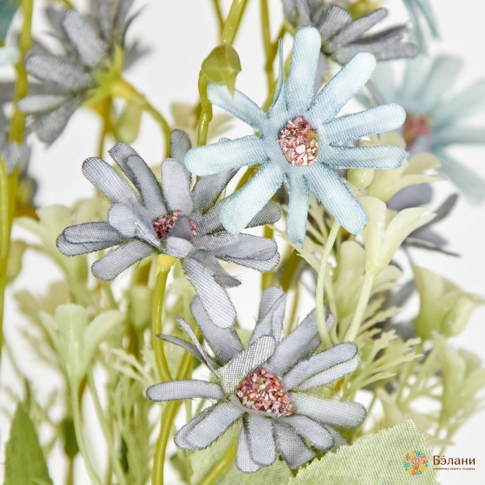 Букет "Ромашек" мятно-лиловый | 4