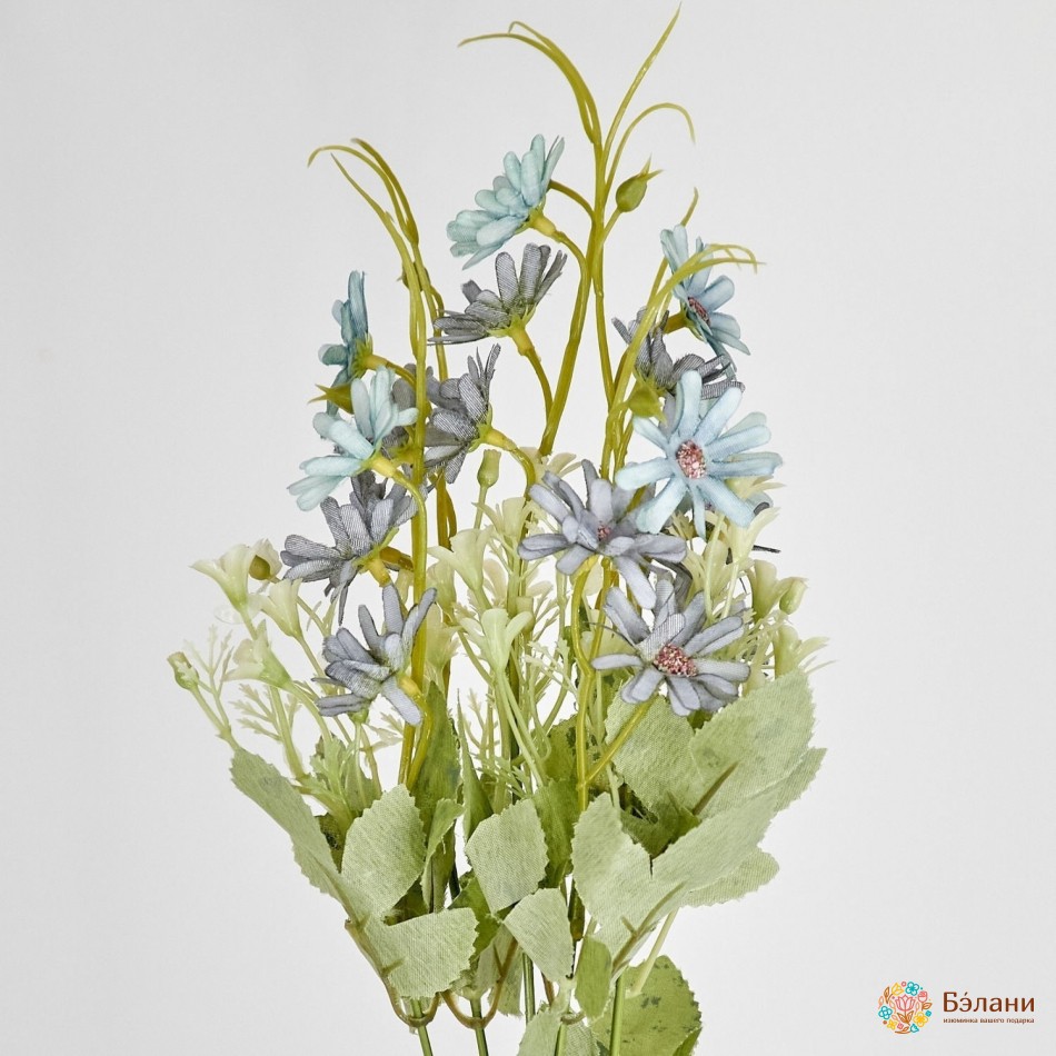 Букет "Ромашек" мятно-лиловый | 3