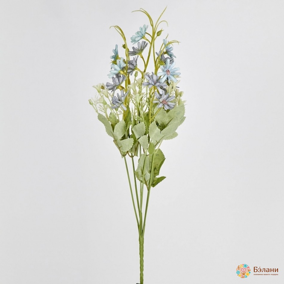 Букет "Ромашек" мятно-лиловый | 2