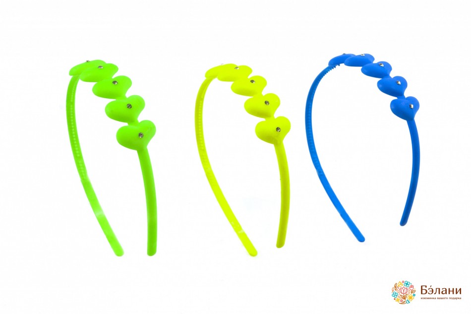 Обруч яскравий матовий "Hearts" | 2