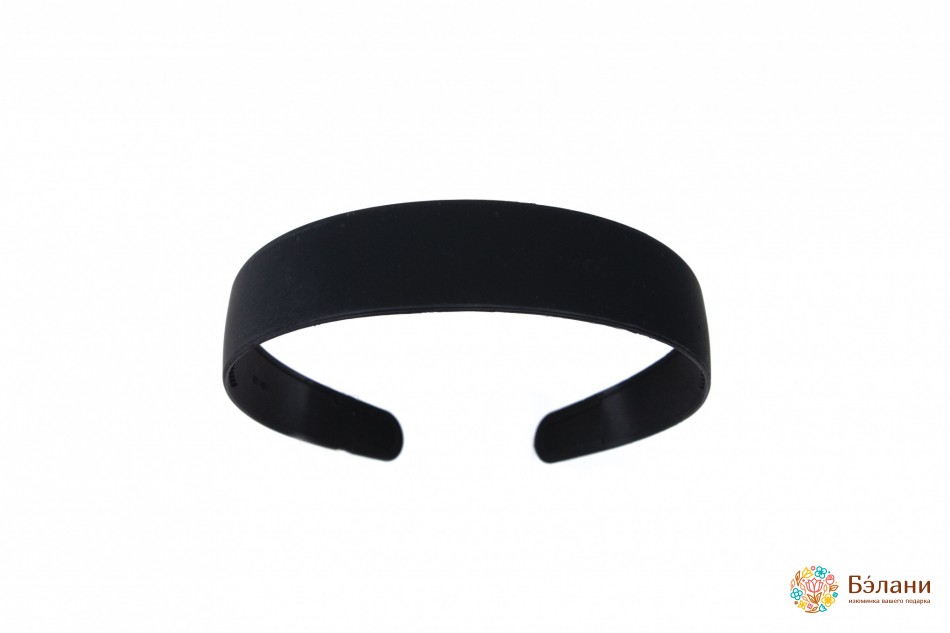 Обруч "Pretty black" матовий каучуковий | 2