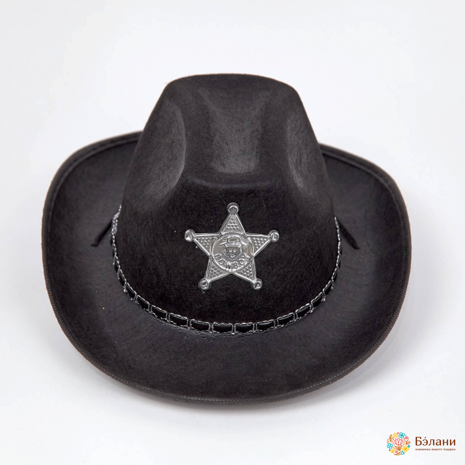 Капелюх "Шериф" S чорний | 2