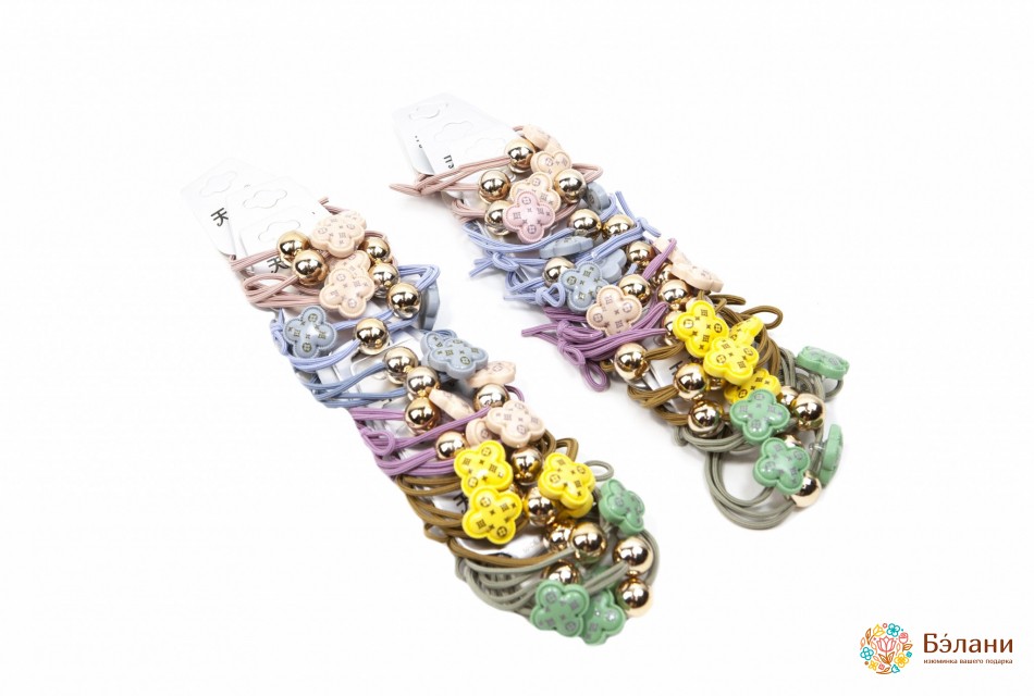 Подвійна гумка з пряжкою у формі квіточки | 2
