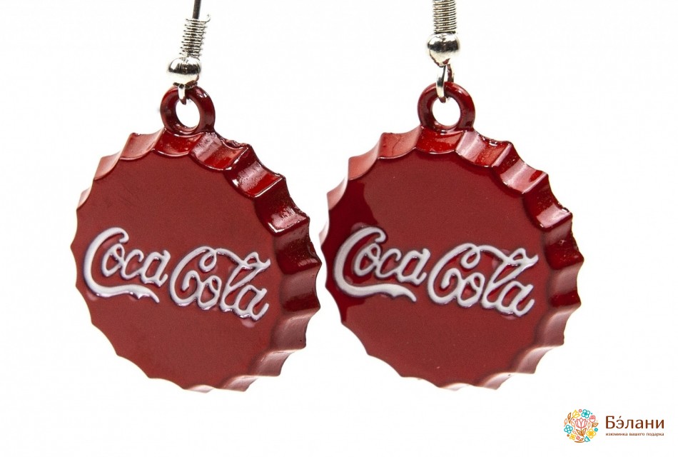 Сережки Fastfood "Bottle caps" | 2