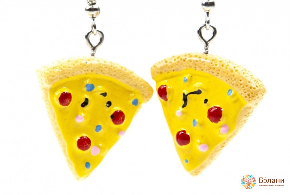 Сережки Fastfood "Pizza" | 2