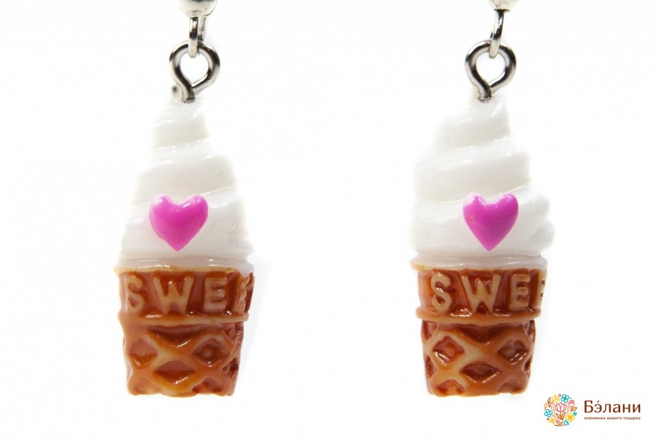 Сережки Fastfood "Sweet ice cream" | 2