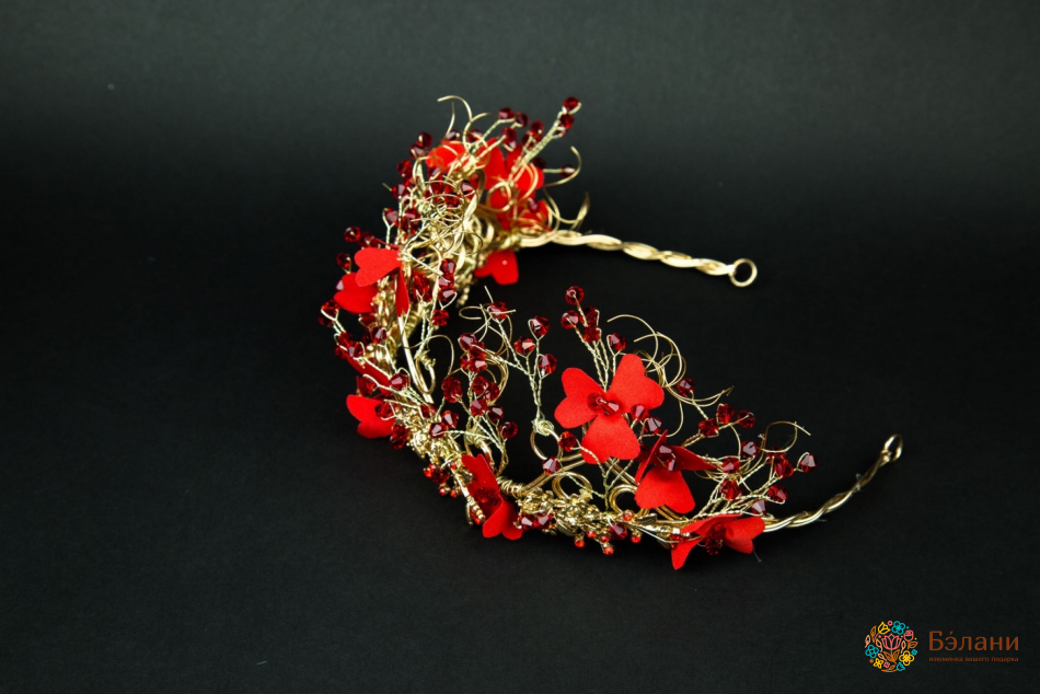 Диадема "Любелия красная" | 2