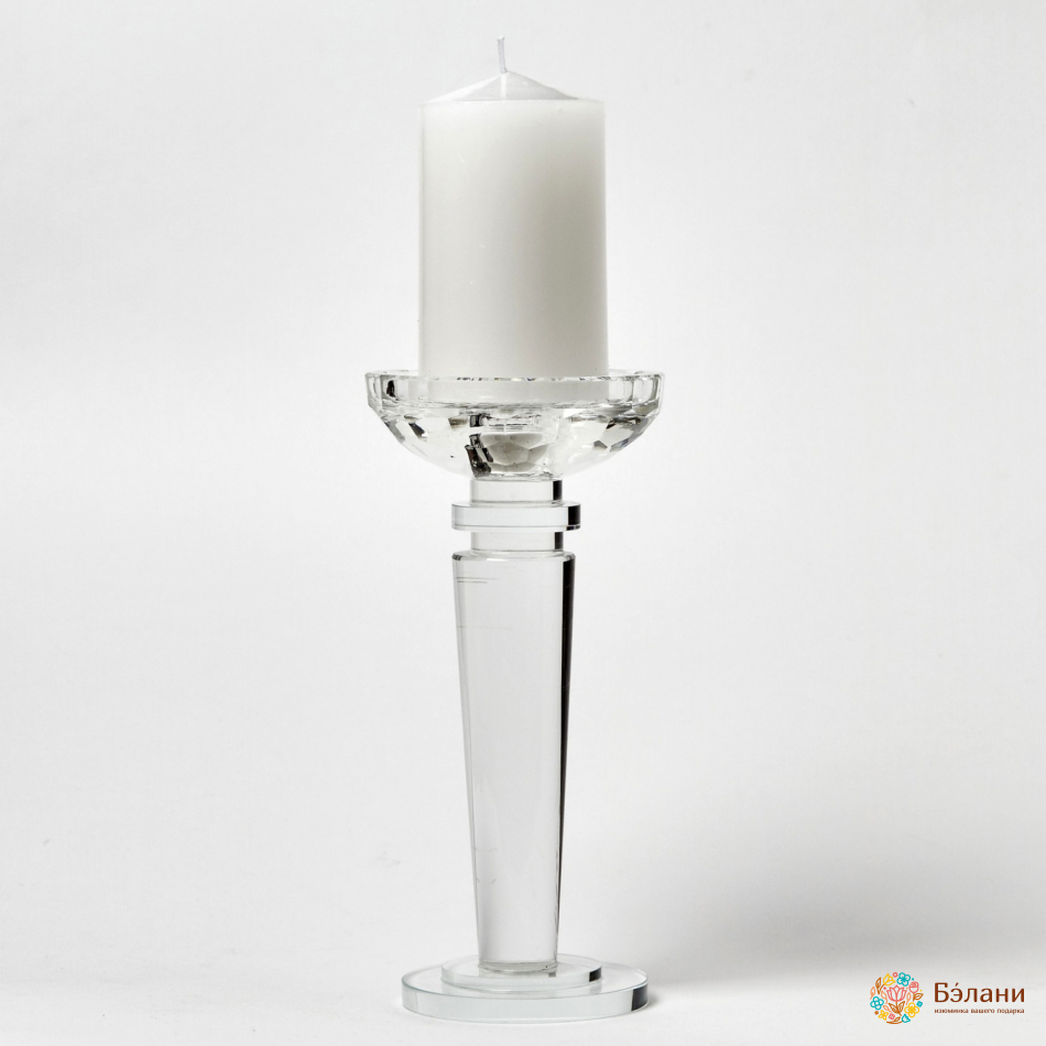 Свічник скляний "Octopus Single" S | 2