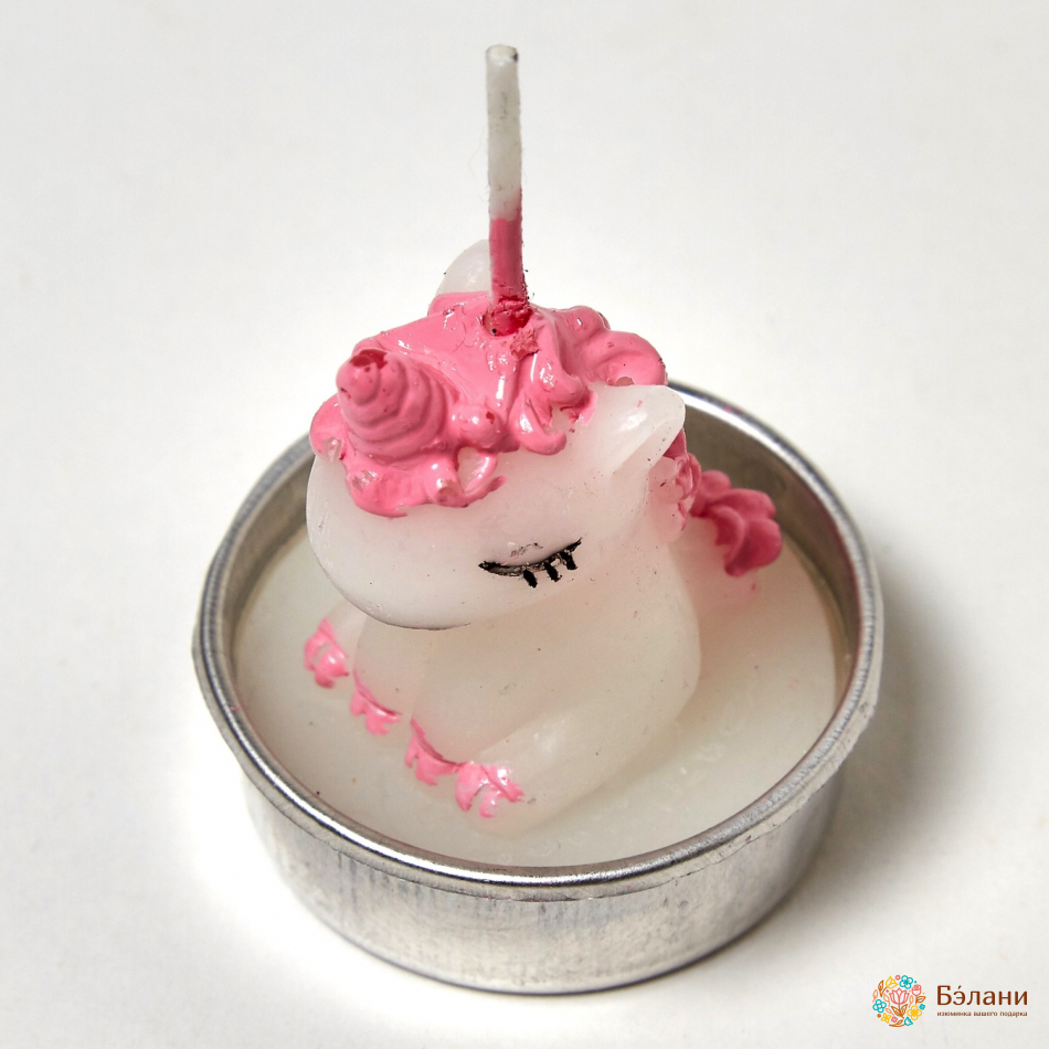 Свічки "Little Unicorn №1" рожеві | 4