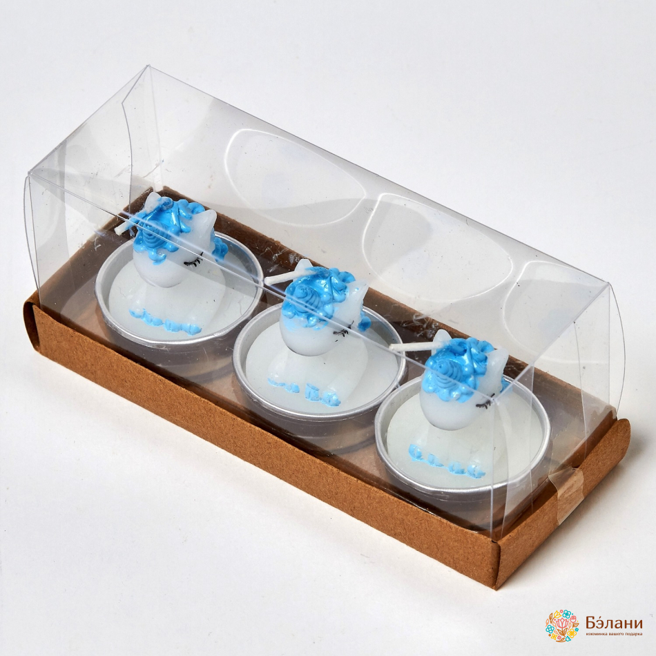 Свічки "Little Unicorn №1" блакитні | 3