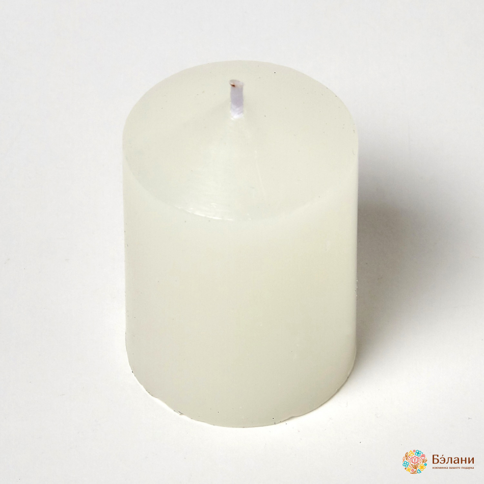 Свеча парафиновая "Широкий Столбик" белая XS 6шт. | 3