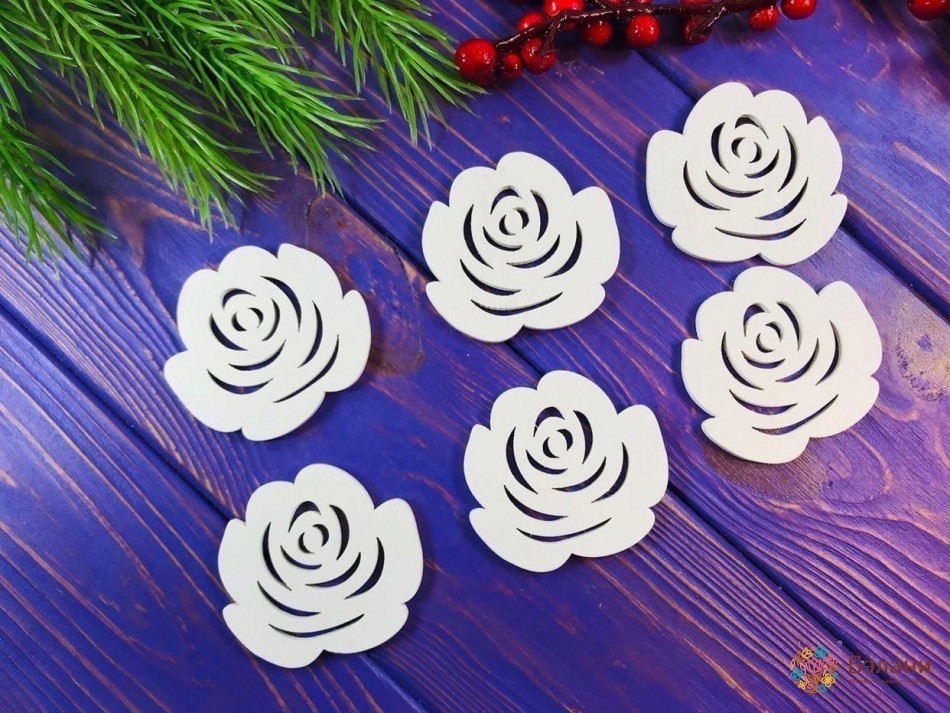 Комплект дерев'яного орігамі "Розочки" | 2