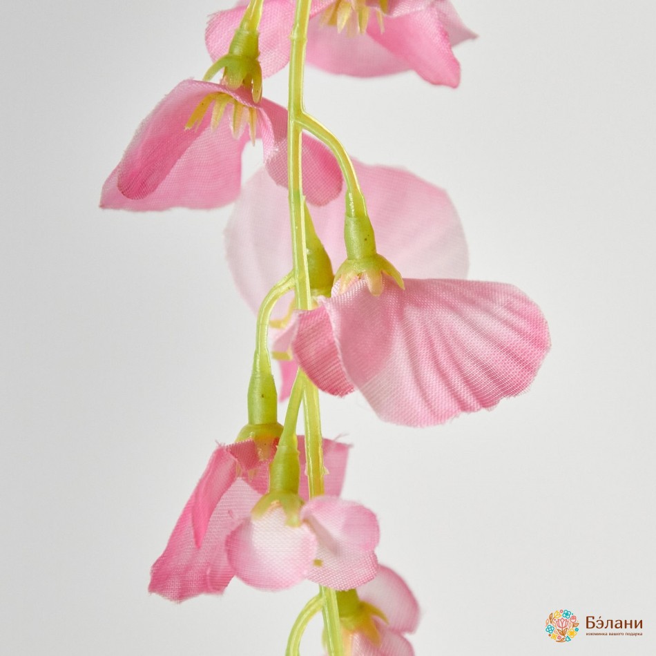 Ветка глицинии "Shine" розовая | 3