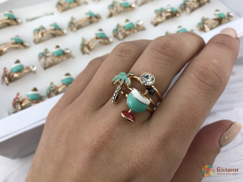 Кільце "Балі" в золоті | 2