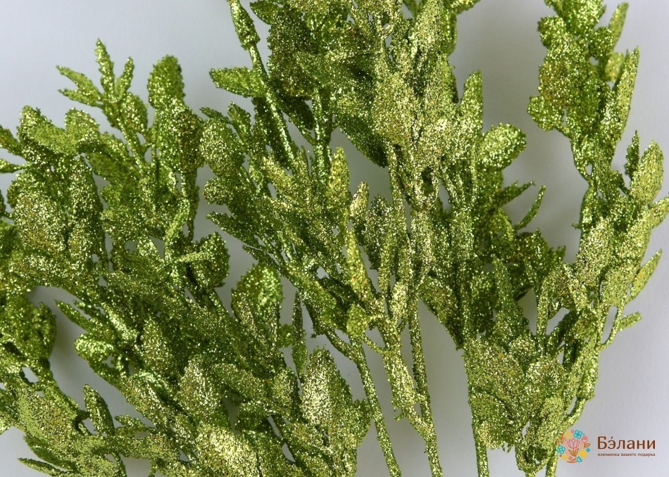 Новорічний декор "Букет" зелений | 2